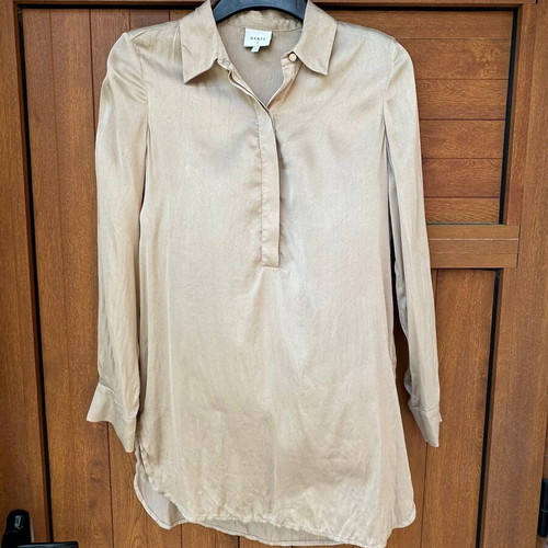 Silk blouse tunic Dante6 champagne color like new, size S