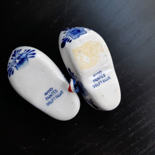 Delft blue clogs from Netherlands like new, 7 cm