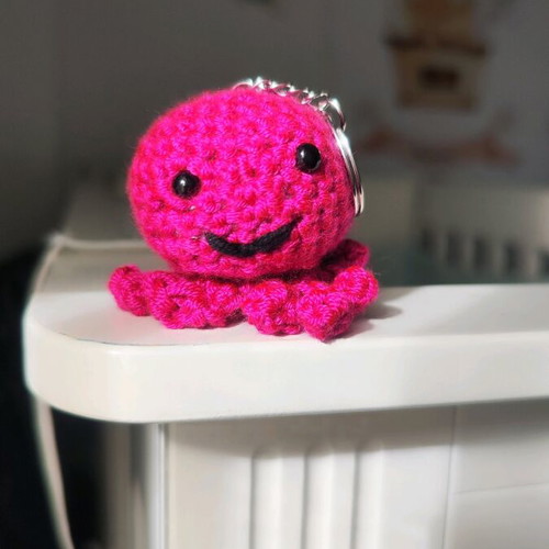 Octopus keychain handmade new
