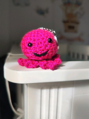 Μπρελόκ χταποδάκι χειροποίητο καινούργιο