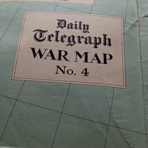 War map of Scandinavia 1940 used, English edition