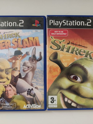 Shrek 2 and Shrek Superslam PS2 games bundle, like new