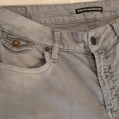 Drykorn pants used, corduroy light gray, size M-L