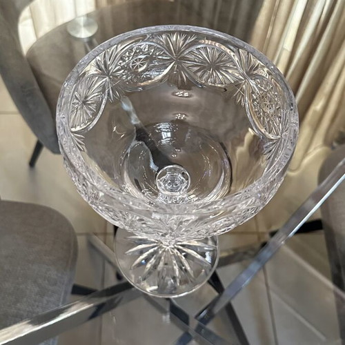 Vintage Antique Crystal Vase, 24 cm x 16.5 cm