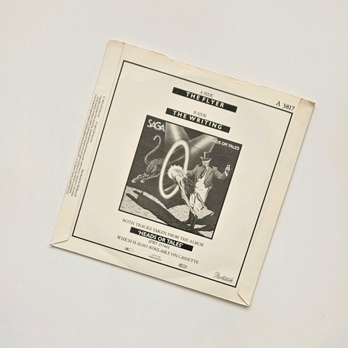 Saga The Flyer 7" vinyl single like new, UK pressing