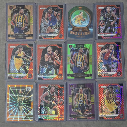 Numbered Euroleague basketball cards, pack of 40