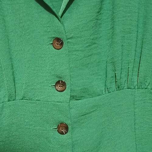 Primark green midi dress with front buttons like new, size XL