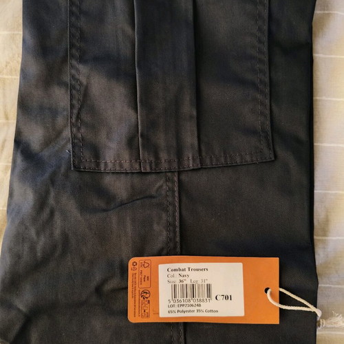 Portwest C701 Work Trousers new, size 36" large, navy