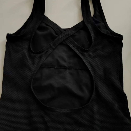 Children's one-piece swimsuit like new, 6-8 years, black with cacti