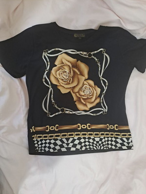 Mary Lides Exclusive Fashion Μαύρο μπλουζάκι Μέγεθος L Σαν καινούργιο