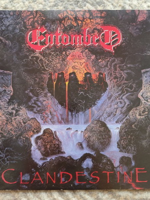Entombed Clandestine LP used metal first press
