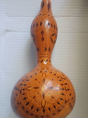 Natural hand-carved pumpkin used by Cypriot political prisoner