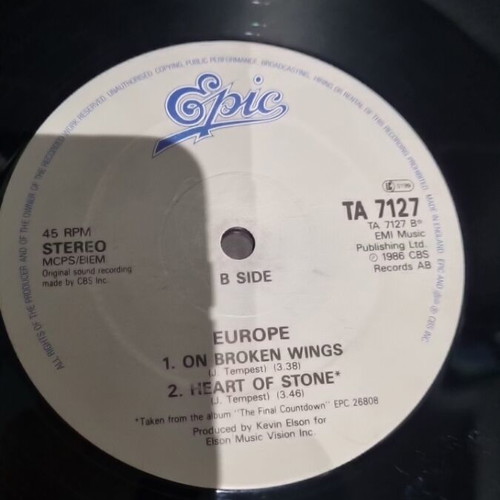 Europe The Final Countdown vinyl used