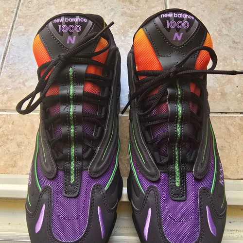 New Balance 1000 men's colorful running shoes, size 44.5