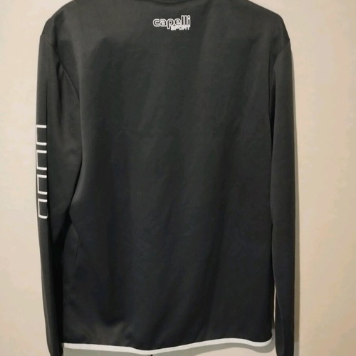 Capelli long-sleeve turtleneck with zipper like new, gray, size medium