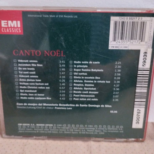 CANTO NOEL CD like new, classical music