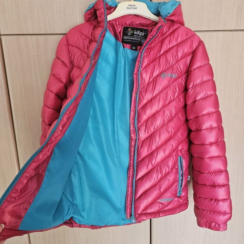 Kilpi women's snow jacket used, size 36, fuchsia with blue details
