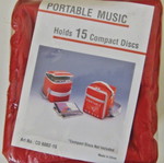 Fabric CD case for 15 CDs new