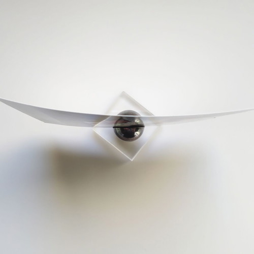 Photo frame base new, metal and plexiglass