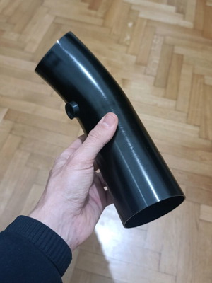 Metal car air intake new with sensor tube hole Φ75