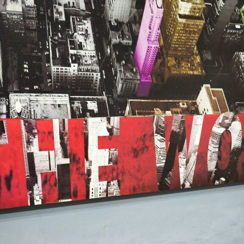 New York canvas 1x1.40 like new