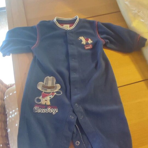 Carter's fleece baby onsie for 6 months like new