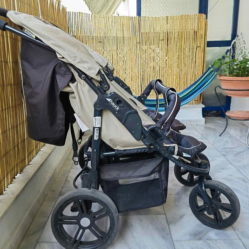 Hauck Duo Roadster Twin Stroller used with accessories