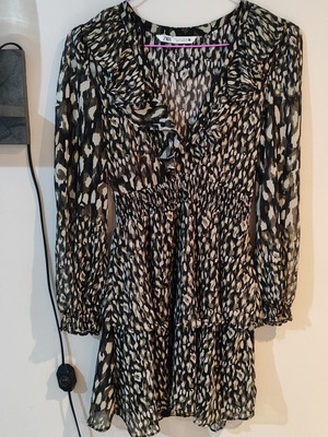 Zara dress tunic size S used, brown with lining