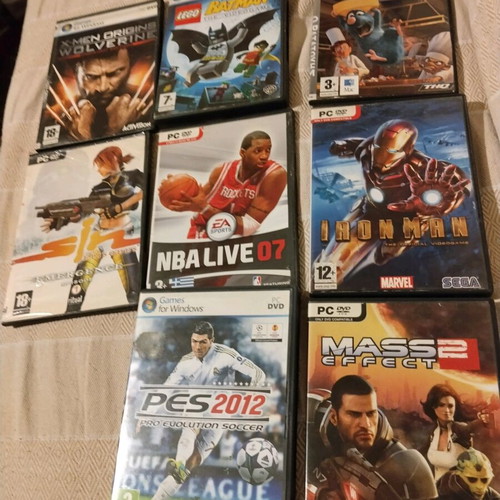 PC games used, pack of 8 authentic titles