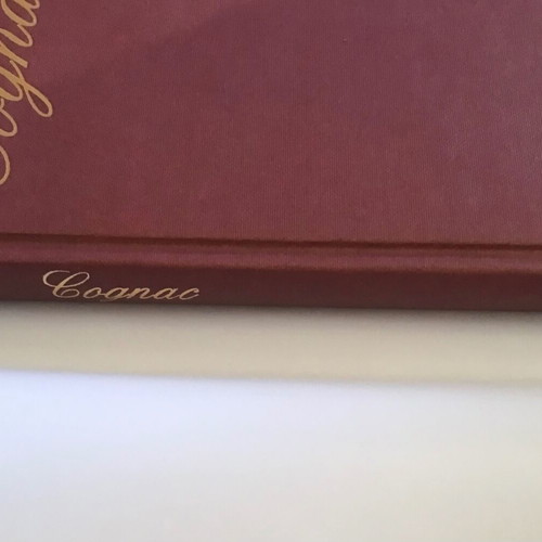 Cognac hardcover book like new, English