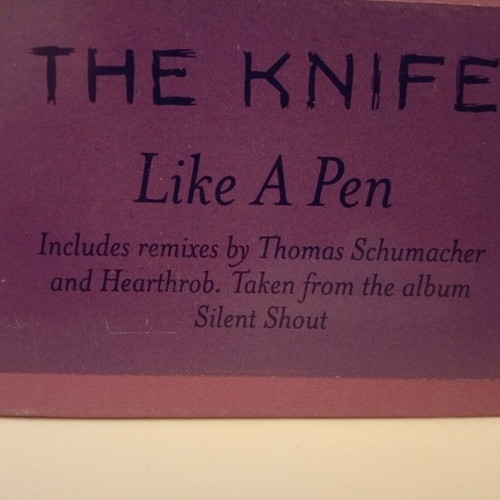 The Knife Like A Pen Vinyl 12" used, electronic