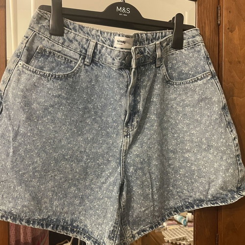 Sinsay denim shorts bermuda, blue, XL