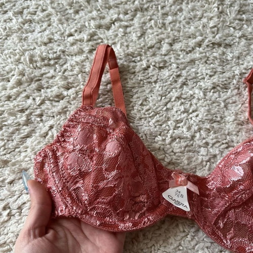 Bra 75B pink lace new