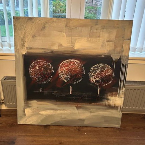 Canvas painting like new, dimensions 100 x 100