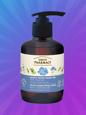 Gentle facial wash gel with aloe and flax oil 270 ml