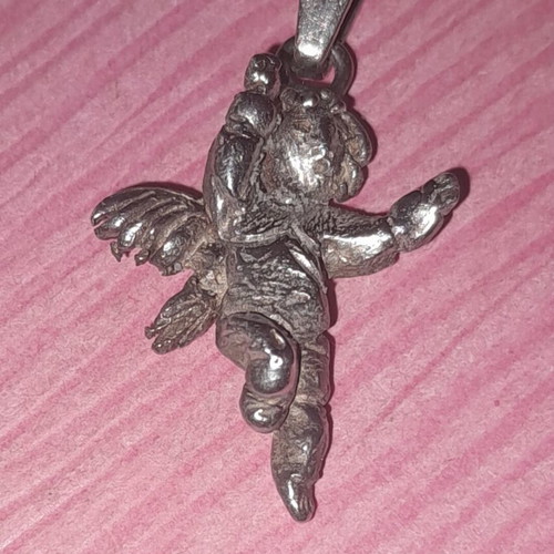 950 Sterling Silver Angel Pendant like new
