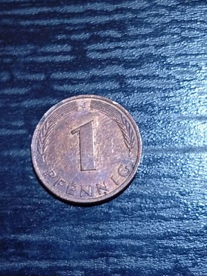 Germany 1 Pfennig Coin 1981 like new