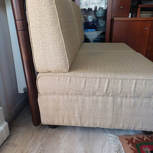 Armchair like new with African bamboo backrest