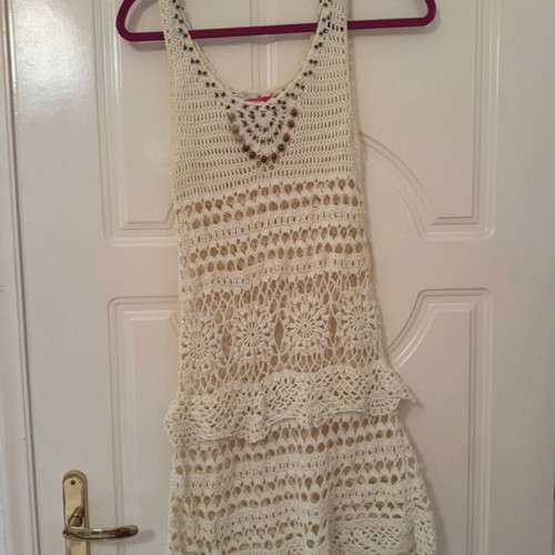 Bsb knitted dress used, beige, size S