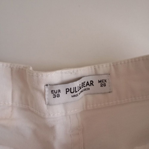 Pull & Bear women's white denim shorts XS/S