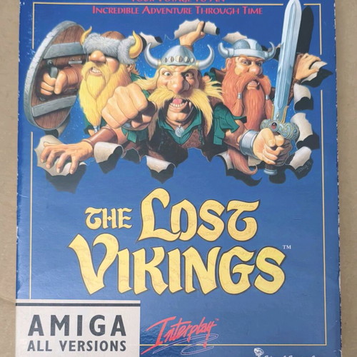 The Lost Vikings Interplay Amiga like new, complete in box