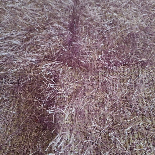 Fluffy rug new, lilac purple 60x90 cm