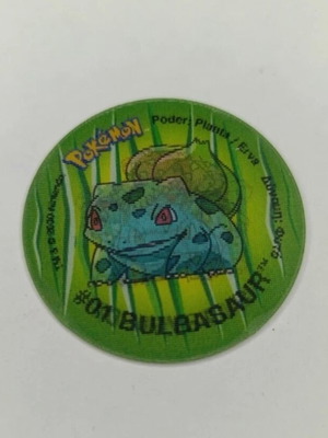 Pokémon Tazo 2 Holo 3D Bulbasaur Venusaur used collectible