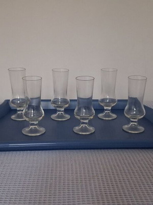 Set of 6 Stemmed Liqueur Glasses used