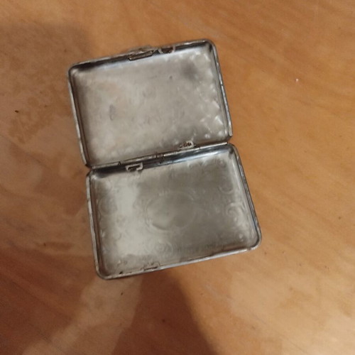 Vintage small tobacco case, silver color