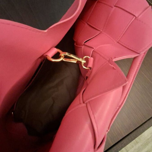 Celestino handbag like new, fuchsia color with detachable inner pouch