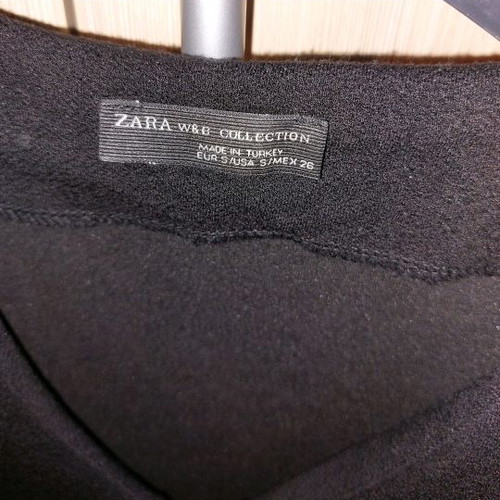 Zara blouse S used, slim fit, elastic, black