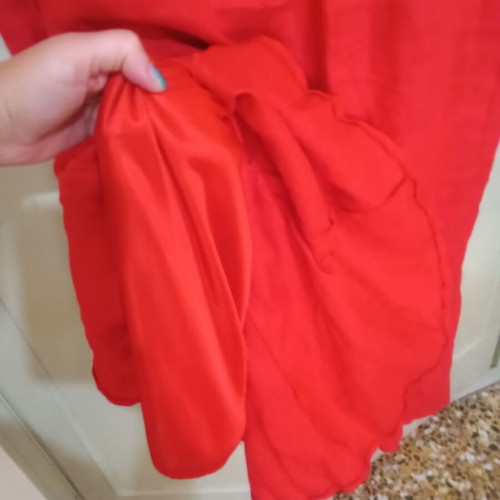 Cotton linen dress, size L