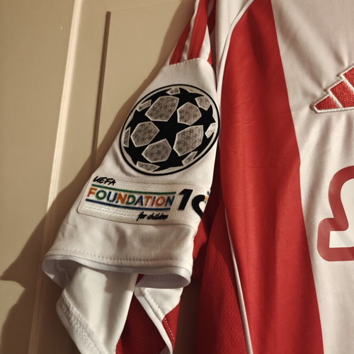 Signed Rodinei Olympiakos jersey with Champions League patches 2025-2026, XL slim fit