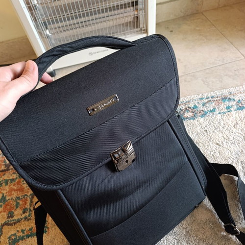 Diplomat Briefcase used with laptop compartment, black